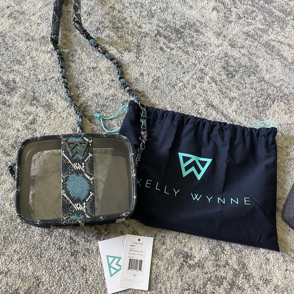 Kelly Wynne Clear Mingle Mingle Mini - Blue Multi Python